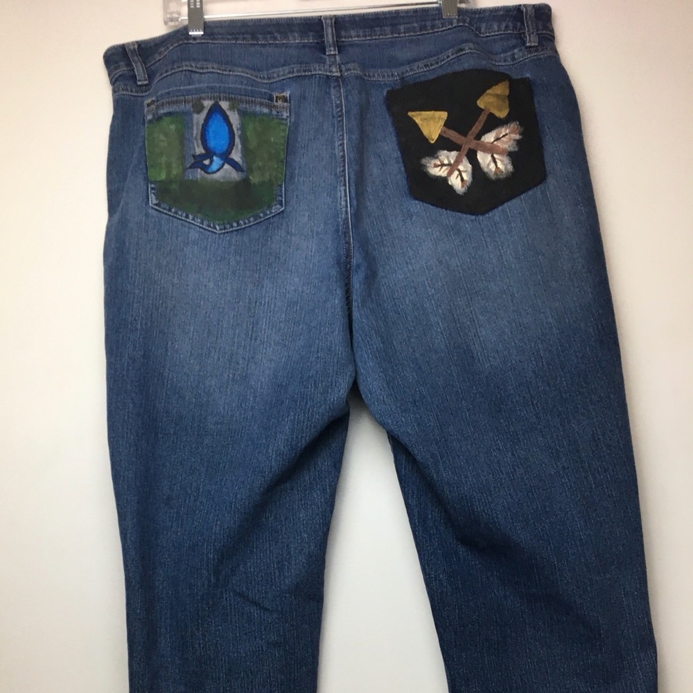 Painted jeans